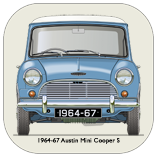 Austin Mini Cooper S 1964-67 Coaster 1
